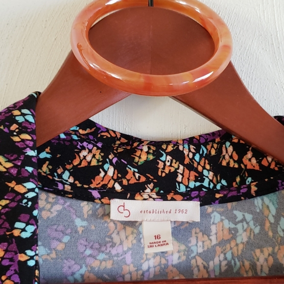 Reptile Print Faux Wrap Dress - Picture 3 of 6